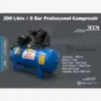 Zirve Kompresör 200 Lt 8 bar - Bakaş Makina