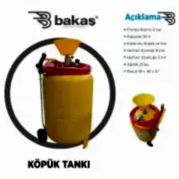 Oto Yıkama Köpük tankı 90 Lt - Bakaş Makina