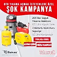 Profesyonel Oto Yıkama Seti 4 parça  - Bakaş Makina
