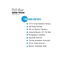 150 Bar Soğuk Yıkama Makinası (İTALYAN POMPA) - Bakaş Makina